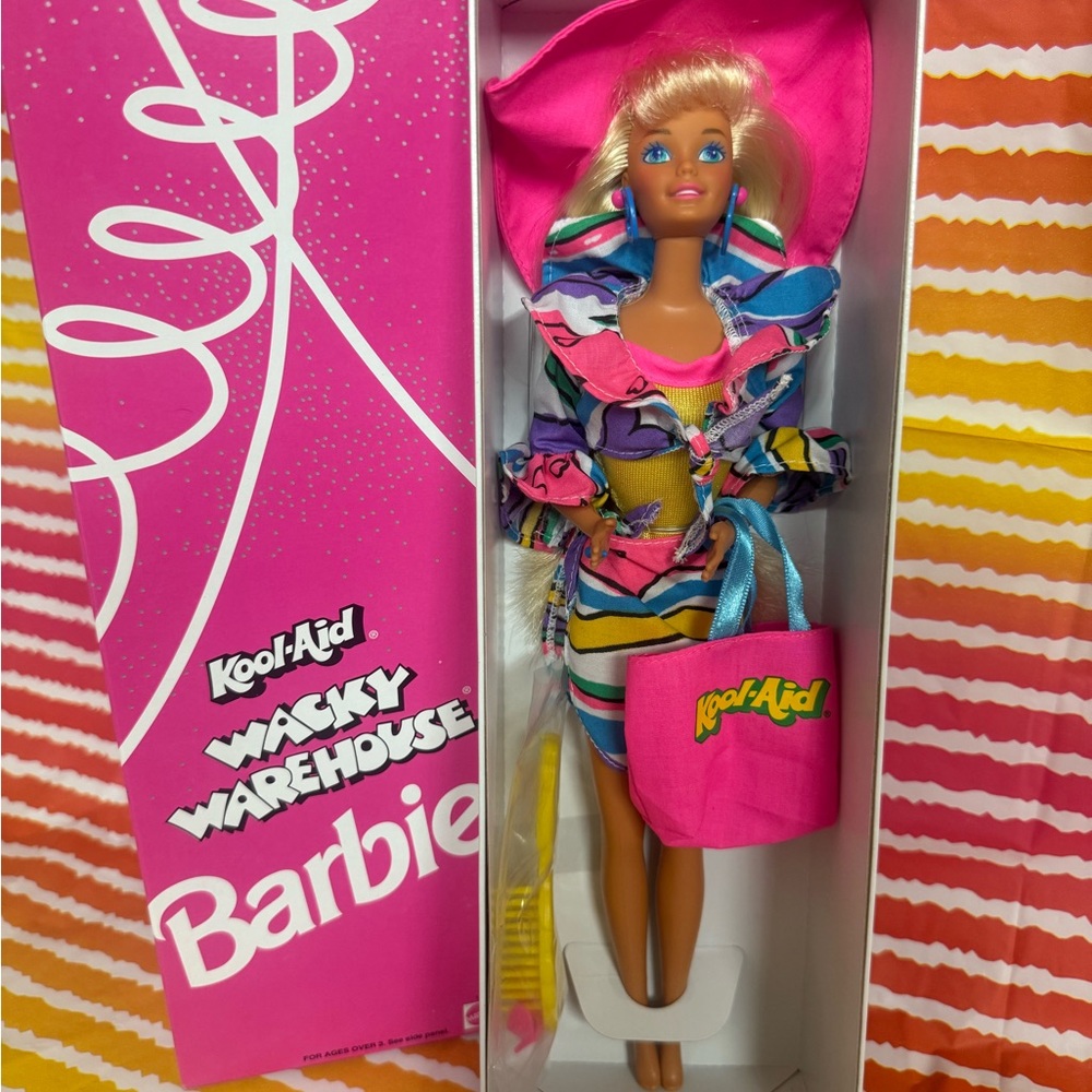 Barbie Kool-Aid Wacky Warehouse Doll in Pink and Blue